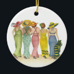 Beach Babes Julgransprydnad Keramik<br><div class="desc">För alla mina ursprungliga vattenfärgsfärger i butiken användor jag den "begränsada paletten". Röd, Gult, blå. Detta ger alla skuggor och nyanser du ser i mina målningar. Röd, gult och blå genomskinlig vattenfärg i både varma och coola skuggor kan blandas för att få vilken färg som helst i spektrumet. Jag anser...</div>