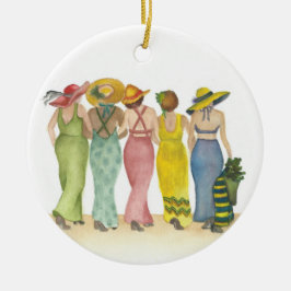 Beach Babes Julgransprydnad Keramik