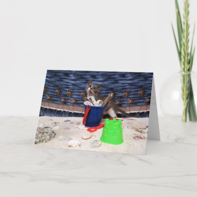 Beach Baby Bob Greeting Card Kort (Framsida)