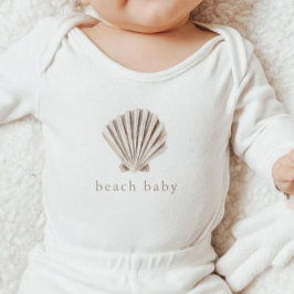 Beach Baby Boho Ocean Skal Baby Shower T Shirt