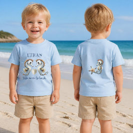 Beach Baby Sjöhäst Anpassad T Shirt
