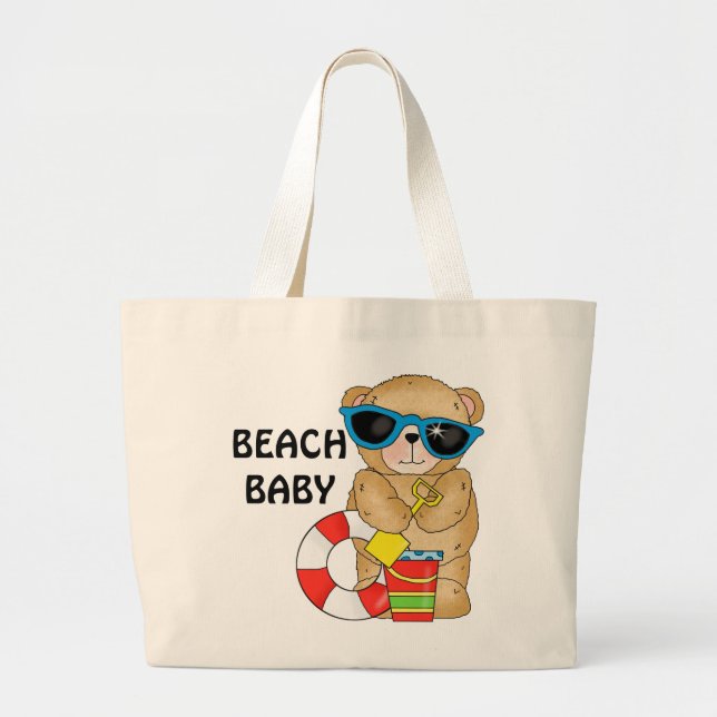 Beach baby Tote-säck Jumbo Tygkasse (Framsidan)