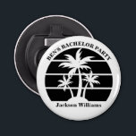 Beach Bachelor Party Island Bröllop Marskalkars Flasköppnare<br><div class="desc">Coola handflatan träd på en anpassningsbar för snyggt eller ett flaska-öppnare fest eller marskalkar. Anpassa den här coolan till destinationsbröllopet. De är perfekt för hela brudens sida att ta med sig en semester på en ö eller en maid of honor eller en bäste man.</div>