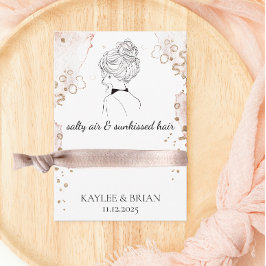 Beach Bachelorette Hair Scrunchie Holder Tilläggskort