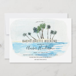 Beach Bachelorette Itinerary Inbjudningar