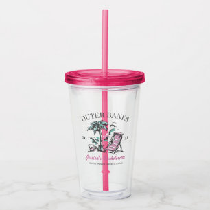 Beach Bachelorette Party Anpassningsbar Bridesmaid Take Away Mugg