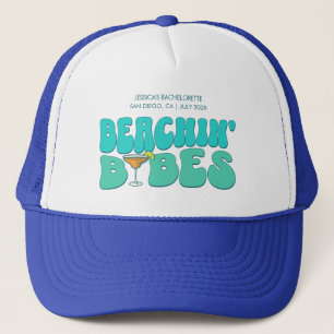 Beach Bachelorette Party Beachin Babes Bridesmaid Keps