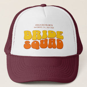 Beach Bachelorette Party Bride Squad Bridesmaid Keps