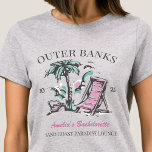 Beach Bachelorette Party Destination Wedding T Shirt<br><div class="desc">Gör en stänk på din kommande bachelorette-fest med den här bedövande stranden personlig t-shirts. Vare sig du firar en bach resa, en flicksemester eller en helgdag av bästa vänner, är den här anpassningsbar stranden på t-shirts som är perfekten som tillägg till din oförglömliga flykting. Lägg till en personlig beröring till...</div>