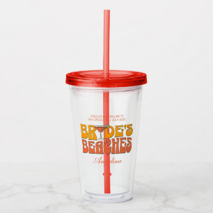 Beach Bachelorette Party Groovy Brides Beacher Take Away Mugg