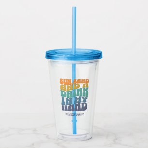 Beach Bachelorette Party Groovy Retro Bridesmaid Take Away Mugg