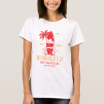 Beach Bachelorette Party Honolulu Surfing Klubb T Shirt<br><div class="desc">Gör en stänk på din kommande bachelorette-fest med den här bedövande stranden personlig t-shirts. Vare sig du firar en bach resa, en flicksemester eller en helgdag av bästa vänner, är den här anpassningsbar stranden på t-shirts som är perfekten som tillägg till din oförglömliga flykting. Lägg till en personlig beröring till...</div>