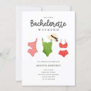 Beach Bachelorette Party Inbjudningar