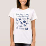 Beach Bachelorette Party last last Toast on Kusten T Shirt<br><div class="desc">Gör en stänk på din kommande bachelorette-fest med den här bedövande stranden personlig t-shirts. Vare sig du firar en bach resa, en flicksemester eller en helgdag av bästa vänner, är den här anpassningsbar stranden på t-shirts som är perfekten som tillägg till din oförglömliga flykting. Lägg till en personlig beröring till...</div>