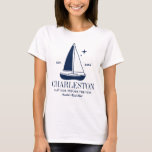 Beach Bachelorette Party Sailing Yacht Last Sail T Shirt<br><div class="desc">Gör en stänk på din kommande bachelorette-fest med den här bedövande stranden personlig t-shirts. Vare sig du firar en bach resa, en flicksemester eller en helgdag av bästa vänner, är den här anpassningsbar stranden på t-shirts som är perfekten som tillägg till din oförglömliga flykting. Lägg till en personlig beröring till...</div>