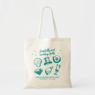 Beach Bachelorette Party Seashells Bröllop Klockor Tygkasse
