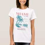 Beach Bachelorette Party Summer Girls Resa Miami T Shirt<br><div class="desc">Gör en stänk på din kommande bachelorette-fest med den här bedövande stranden personlig t-shirts. Vare sig du firar en bach resa, en flicksemester eller en helgdag av bästa vänner, är den här anpassningsbar stranden på t-shirts som är perfekten som tillägg till din oförglömliga flykting. Lägg till en personlig beröring till...</div>