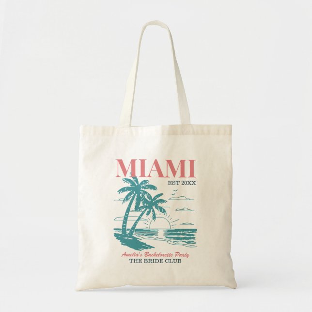 Beach Bachelorette Party Summer Girls Resa Miami Tygkasse (Framsidan)