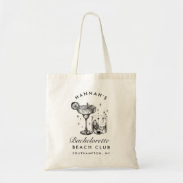 Beach Bachelorette Retro Modern Personlig Tygkasse