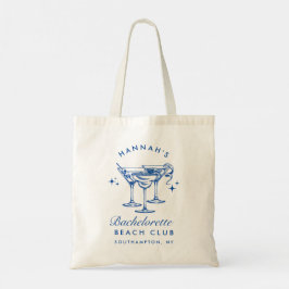 Beach Bachelorette Retro Modern Personlig Tygkasse