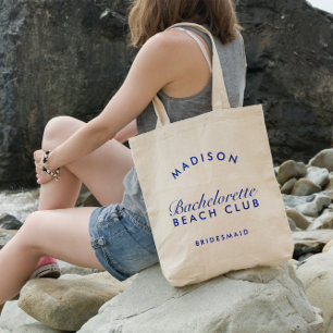 Beach Bachelorette Retro Modern Personlig Tygkasse