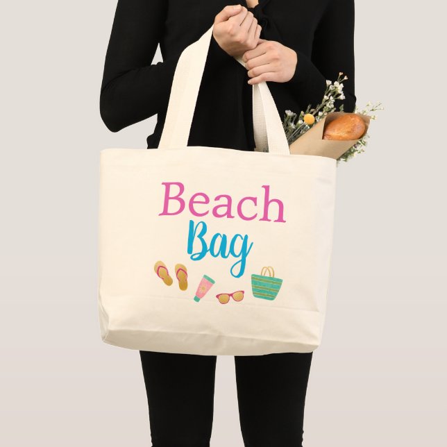 Beach Bag Ocean Vatten Sommar Tote Jumbo Tygkasse (Framsida (produkt))