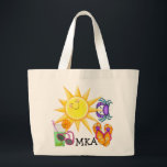 Beach Bag Tote by SRF Jumbo Tygkasse<br><div class="desc">Byt initialer! Prova det här på andra sidan stilar. Det är värdefullt och det skulle vara värdefullt för barn eller för att behandla påsar för party eller företag. "Fungerar även för vuxnor för att transportera strandessentialer som inte går in i kylaren ... ".. Zazzle erbjuder kvantitetsrabatter. Njut och tack, Sharon...</div>