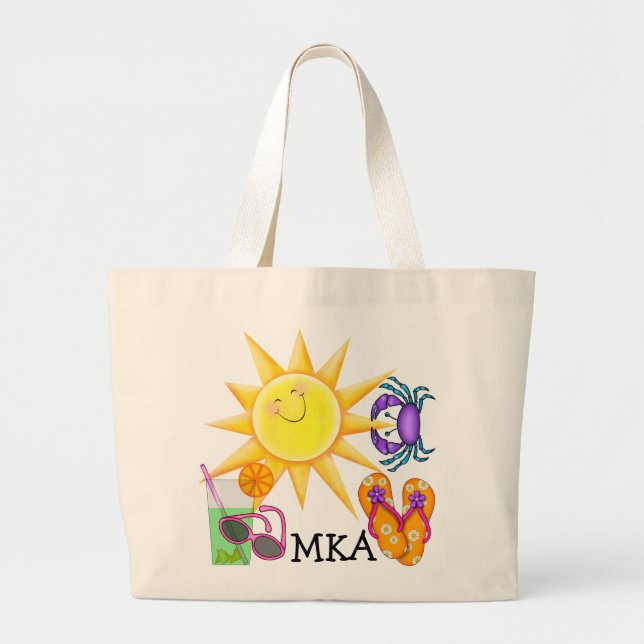 Beach Bag Tote by SRF Jumbo Tygkasse (Framsidan)