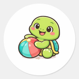 Beach Ball Play Runt Klistermärke