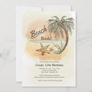 Beach Bash-inbjudan Inbjudningar