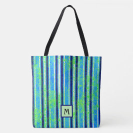 Beach Batik Rand Monogram Tote Bag Tygkasse