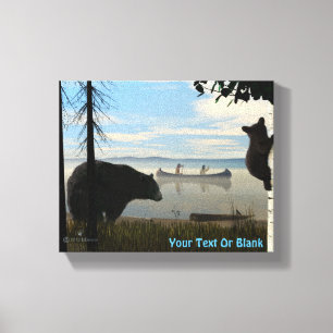 Beach Bears Canvastryck