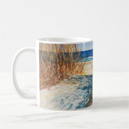 Beach BeSnyval Sand Dunes Painting Kaffemugg