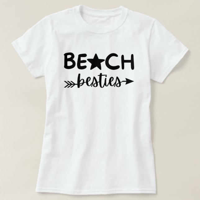 Beach Besties Shirt, Girls Beach Resa Gifts, Match T Shirt (Design framsida)