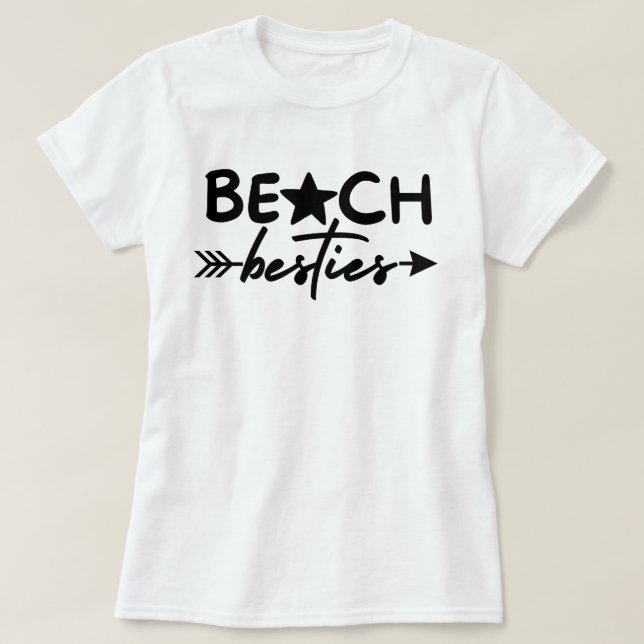 Beach Besties Shirt, Girls Beach Resa Gifts, Match T Shirt (Design framsida)