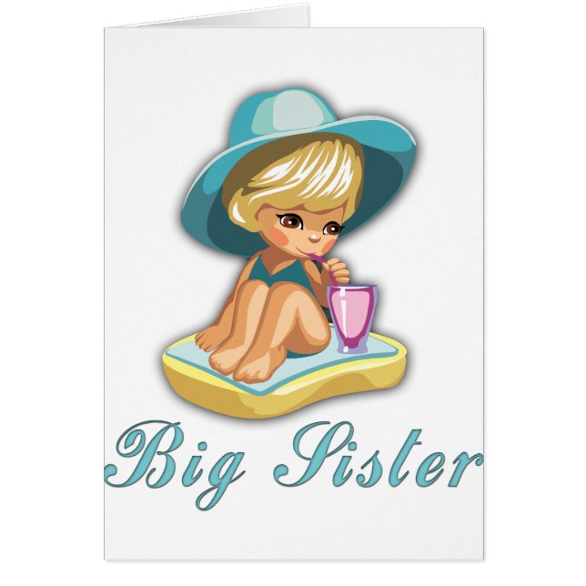 Beach Big Sister Hälsningskort (Framsidan)