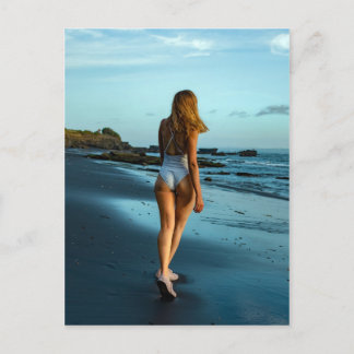 Beach Bikini-vykort för vackert Ocean Beach Vykort
