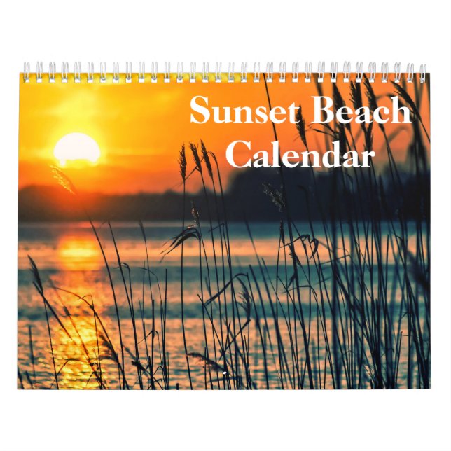 Beach Bilder vid sunset 2025 Kalender (Omslag)