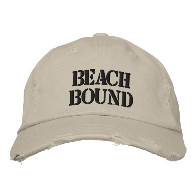 Beach-bindning Broderad Keps (Framsida)