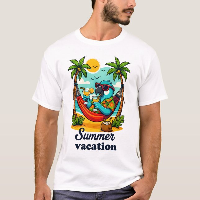Beach Bird Stil T Shirt (Framsida)