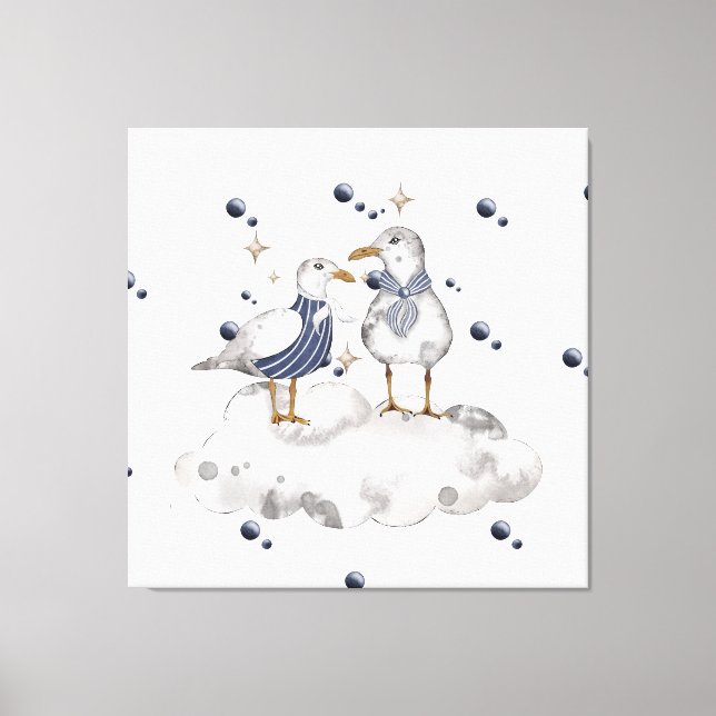 Beach Birds Canvastryck (Framsida)
