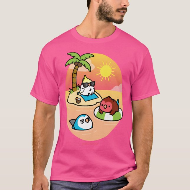 Beach Birds T Shirt (Framsida)