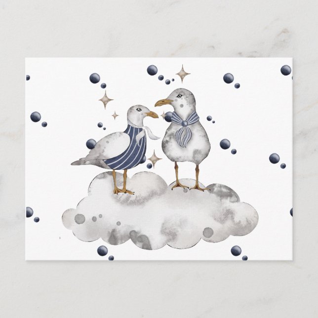 Beach Birds Vykort (Framsida)