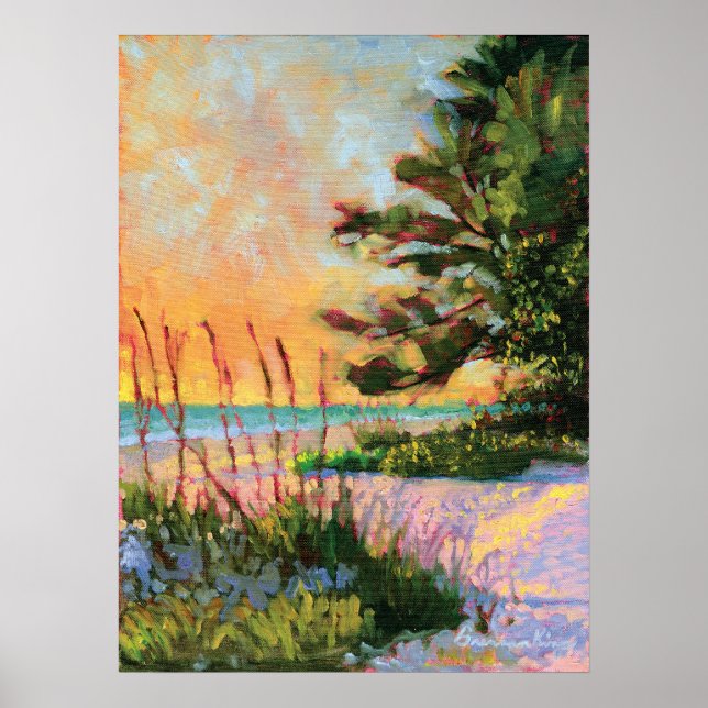 Beach Bistro-utskrift Poster (Framsidan)