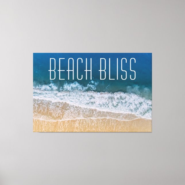 Beach Bliss Handflatan Kusten Tropical Dream Anpas Canvastryck (Framsida)