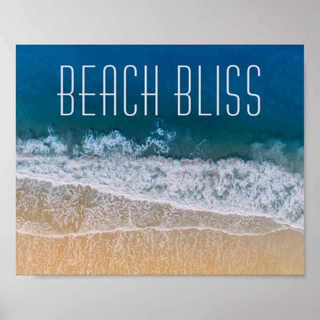 Beach Bliss Handflatan Kusten Tropical Dream Anpas Poster (Framsidan)