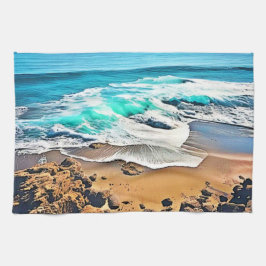 Beach Bliss: Ocean View Kökshandduk