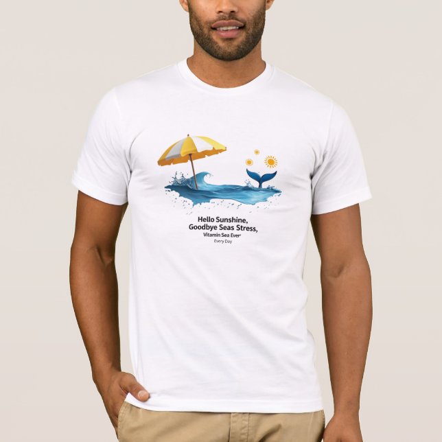 Beach Bliss "Vitamin Sea" Premium Graphic T Shirt (Framsida)