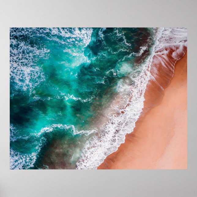 Beach Blue Haven vid kusten Poster (Framsidan)