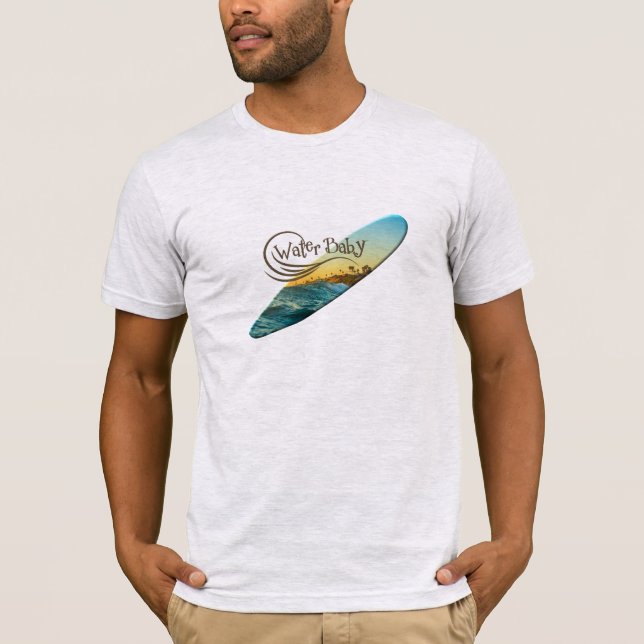 Beach Board Shirt i vatten Baby Tee (Framsida)